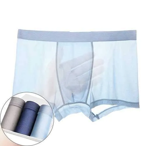 3 Pieces Ice Silk Boxers