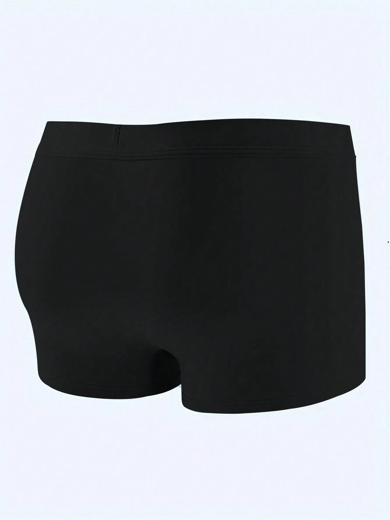 6pcs Solid Color Ice Silk Boxer Briefs, Breathable Thin Men's Ice Silk Underwear For Daily Wear