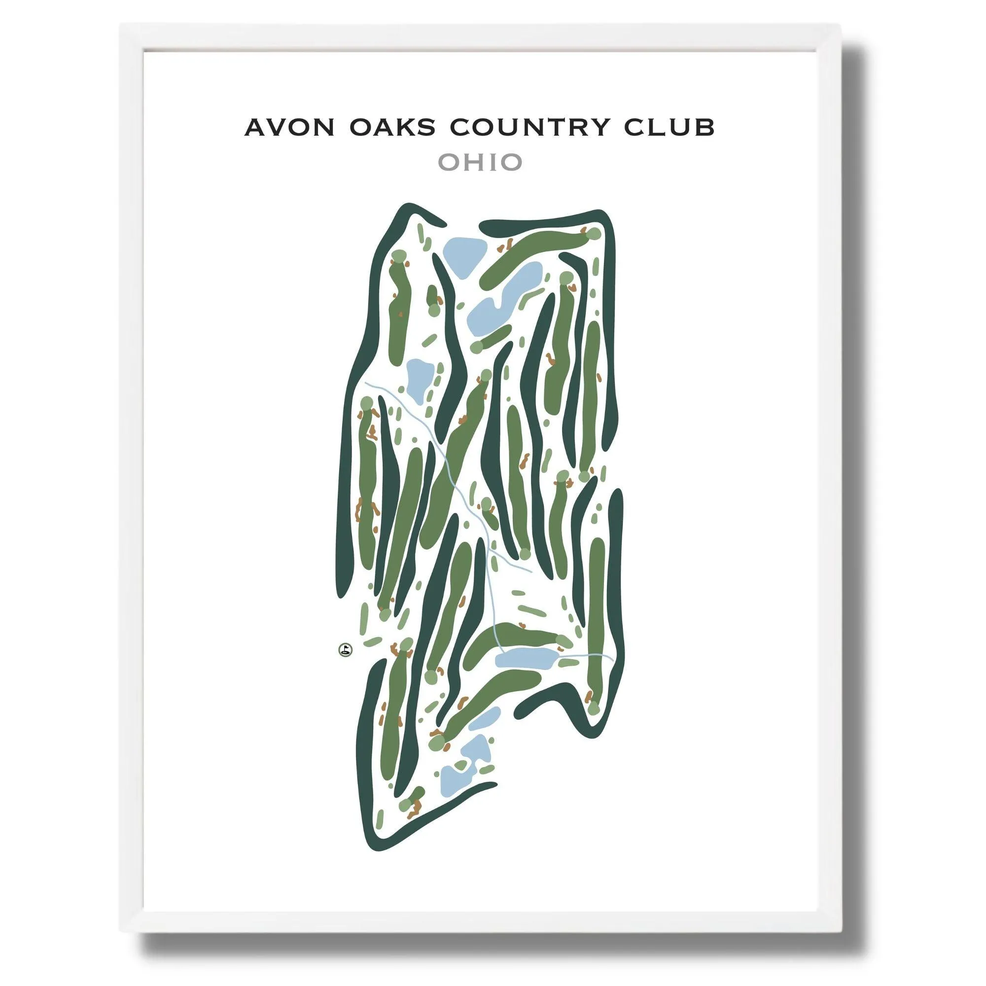 Avon Oaks Country Club, Ohio - Printed Golf Courses