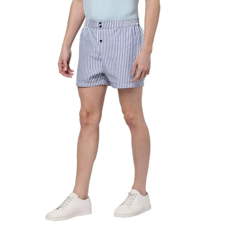 BLUE STRIPES SHORTS FOR MEN