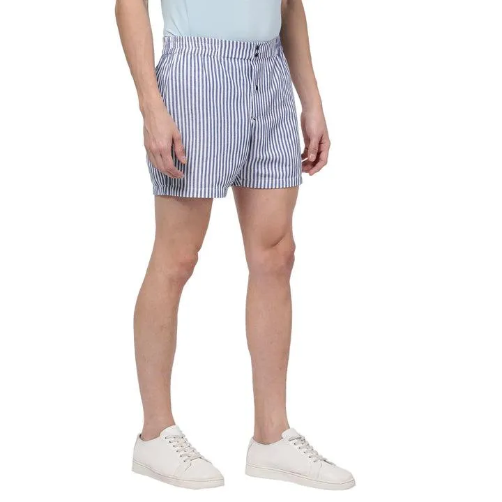 BLUE STRIPES SHORTS FOR MEN