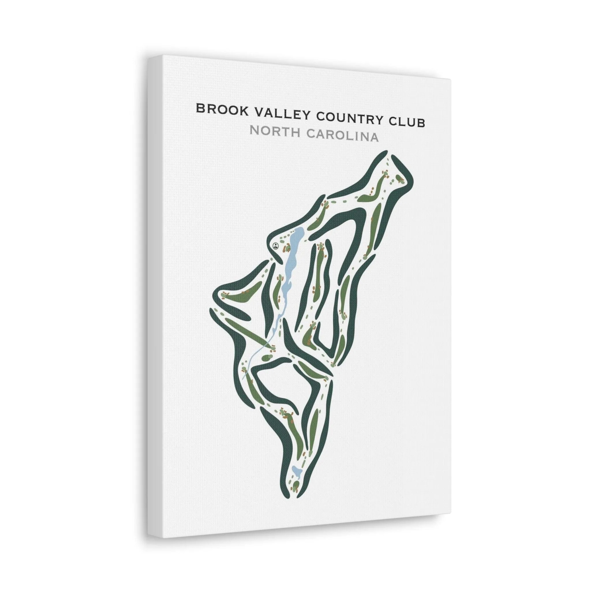 Brook Valley Country Club, Greenville, North Carolina - Printed Golf Courses