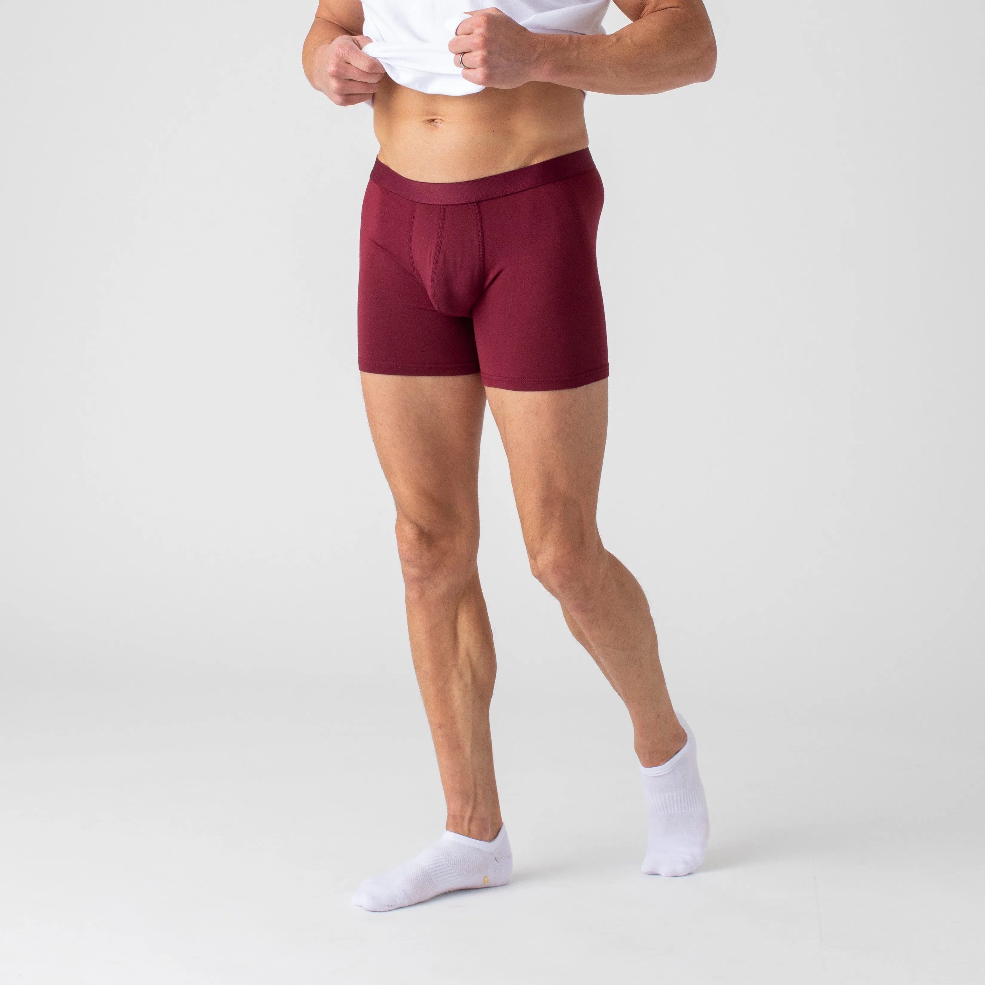 Burgundy Boxer Briefs 3-Pack