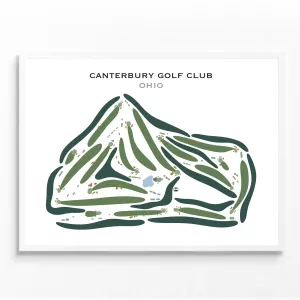 Canterbury Golf Club, Ohio - Printed Golf Courses