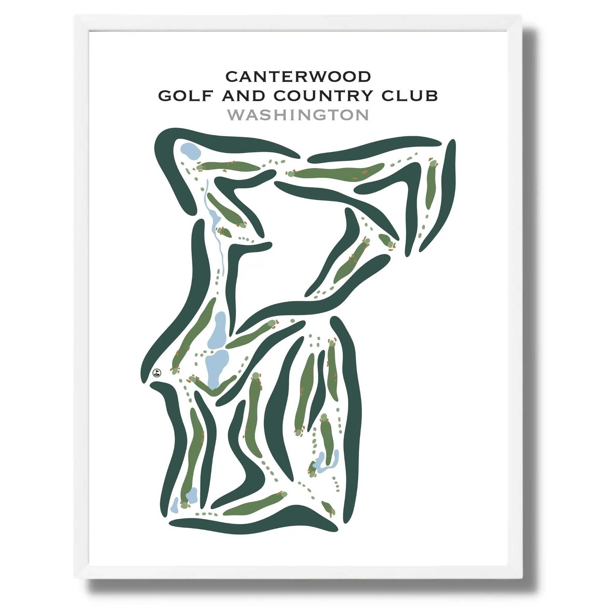 Canterwood Golf & Country Club, Washington - Printed Golf Courses