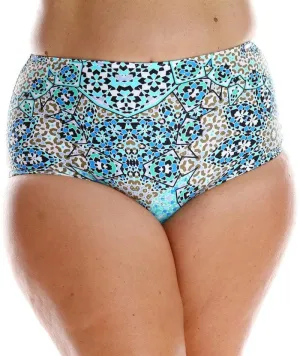 Capriosca High Waisted Pant - Mosaic Aqua