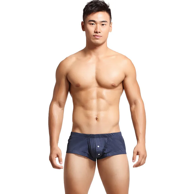 Casual Shorts Men's Low Waist Sexy Boxer Briefs