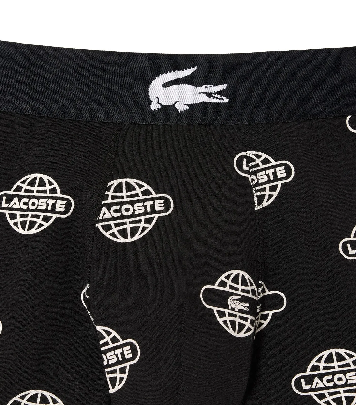 Cotton Jersey Print Trunks Black/White