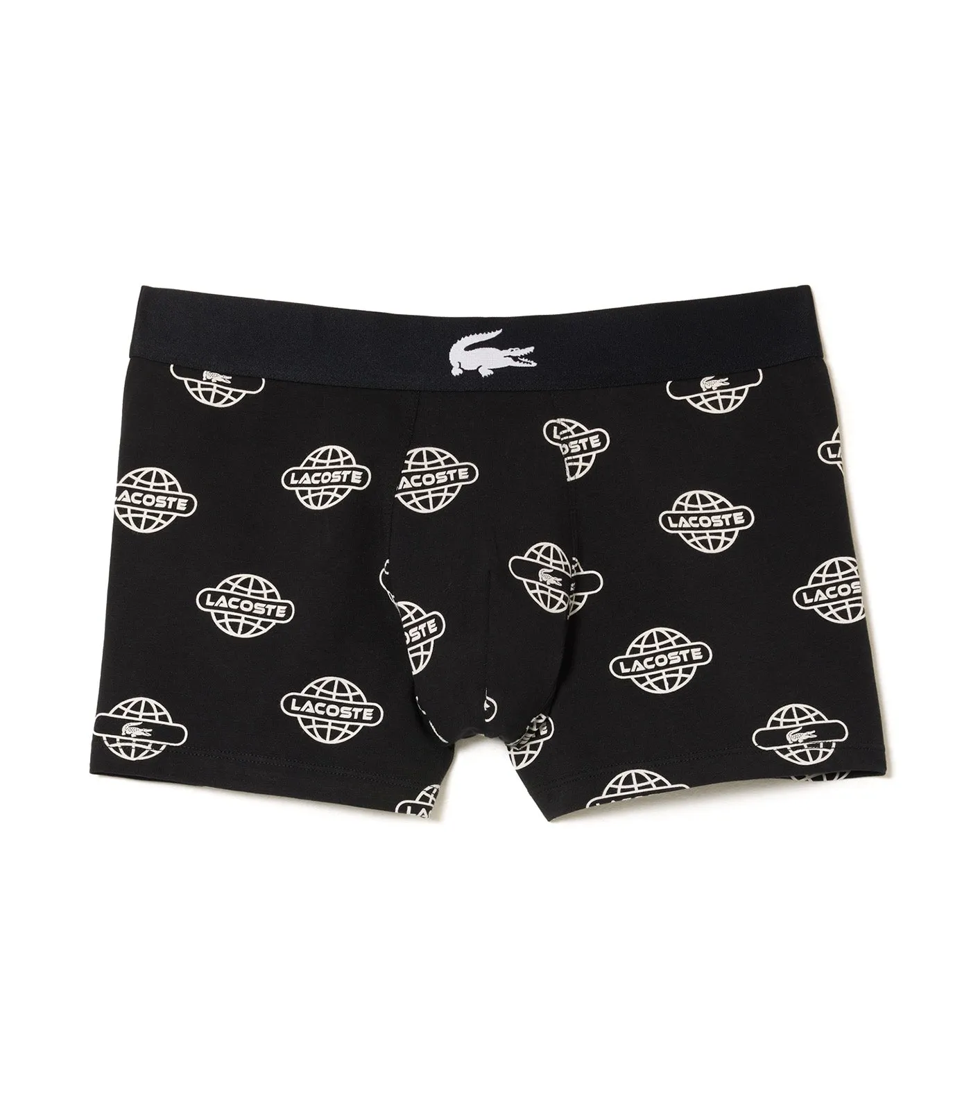 Cotton Jersey Print Trunks Black/White