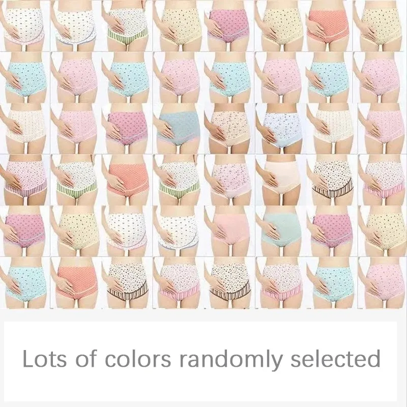 Cotton Pregnancy Panties Intimates Maternity Bandage Adjustable Belly Cartoon Solid Color Underwear Clothing For Pregnant Women