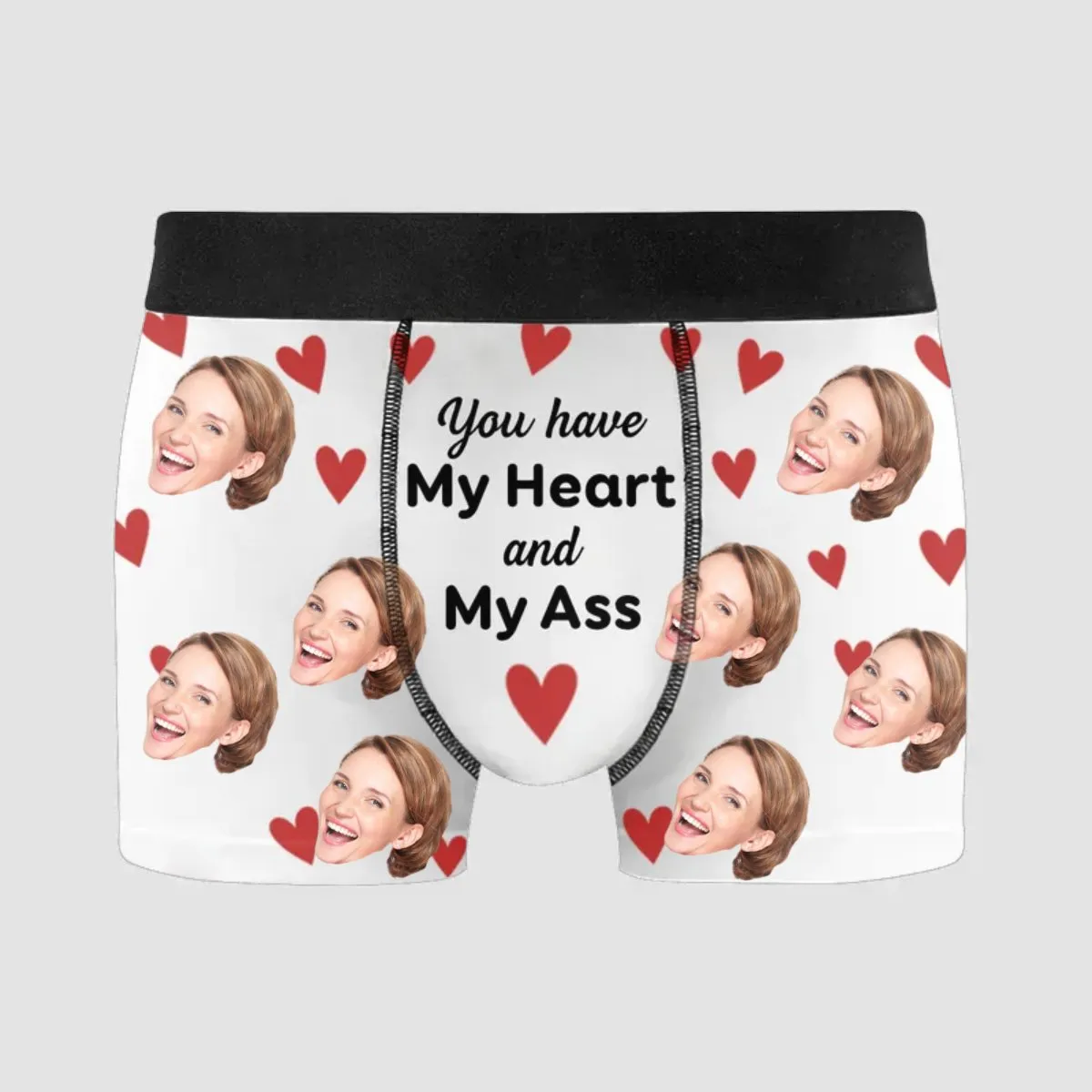 Couple - You Have My Heart And My Ass - Personalized Men's Boxer Briefs