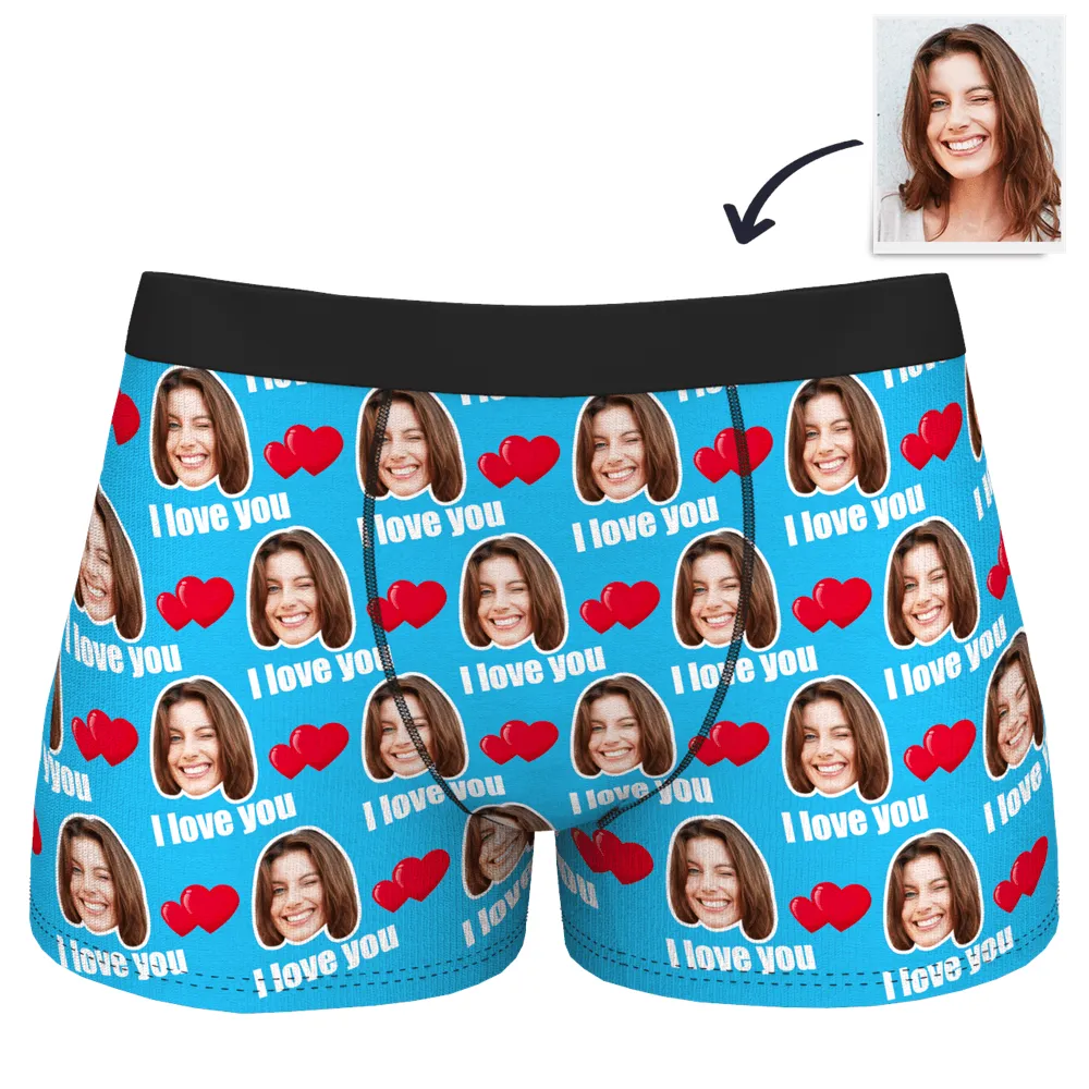 Custom Love Boxer Shorts 3D Online Preview for Husband