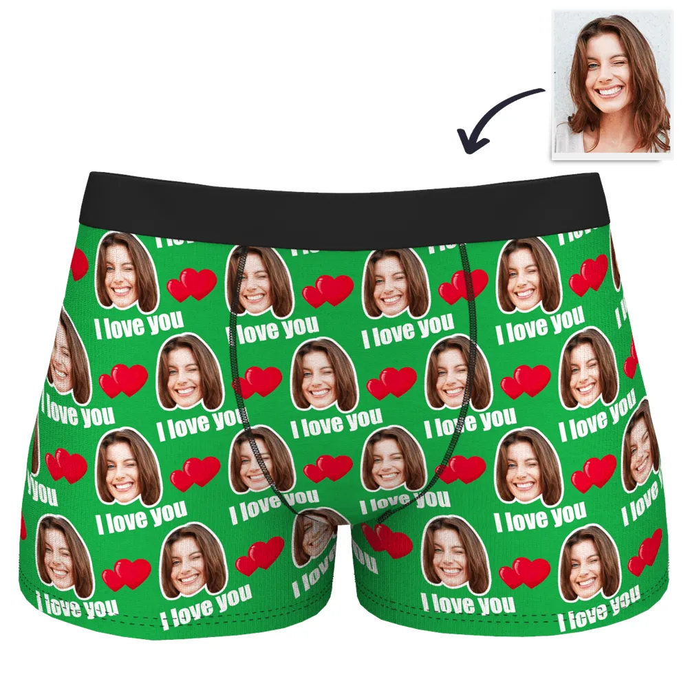 Custom Love Boxer Shorts 3D Online Preview for Husband