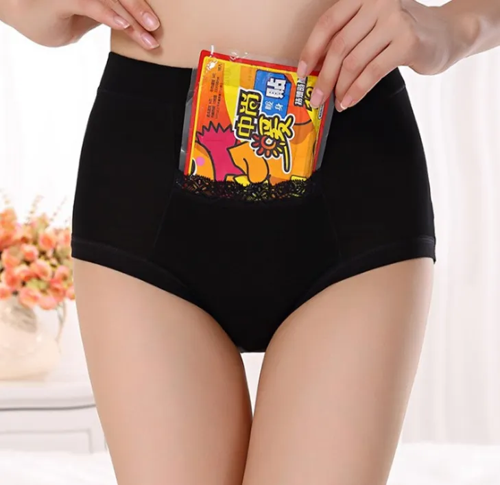 Free Shipping Menstrual period Bamboo fiber Womens underwear Long waisted side leakage proof pocket Health pants L-XXXL R1