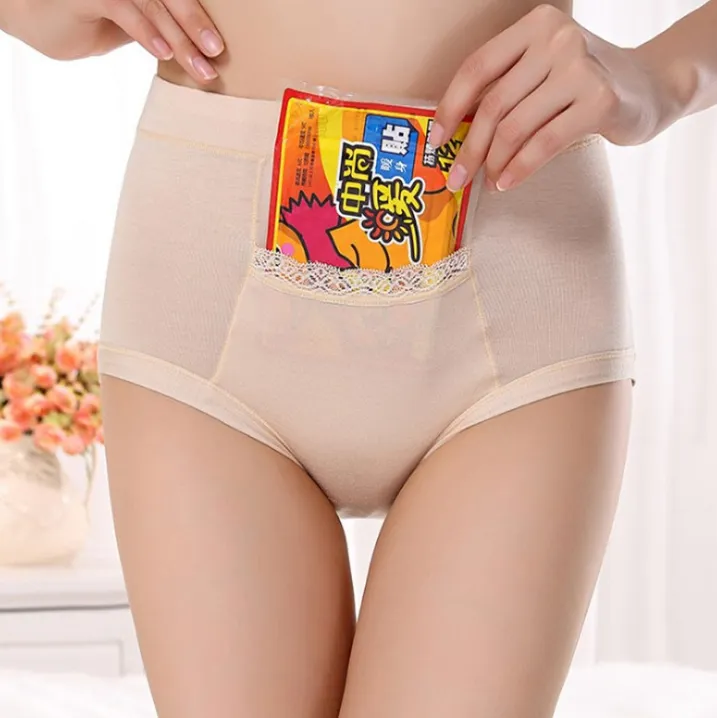 Free Shipping Menstrual period Bamboo fiber Womens underwear Long waisted side leakage proof pocket Health pants L-XXXL R1