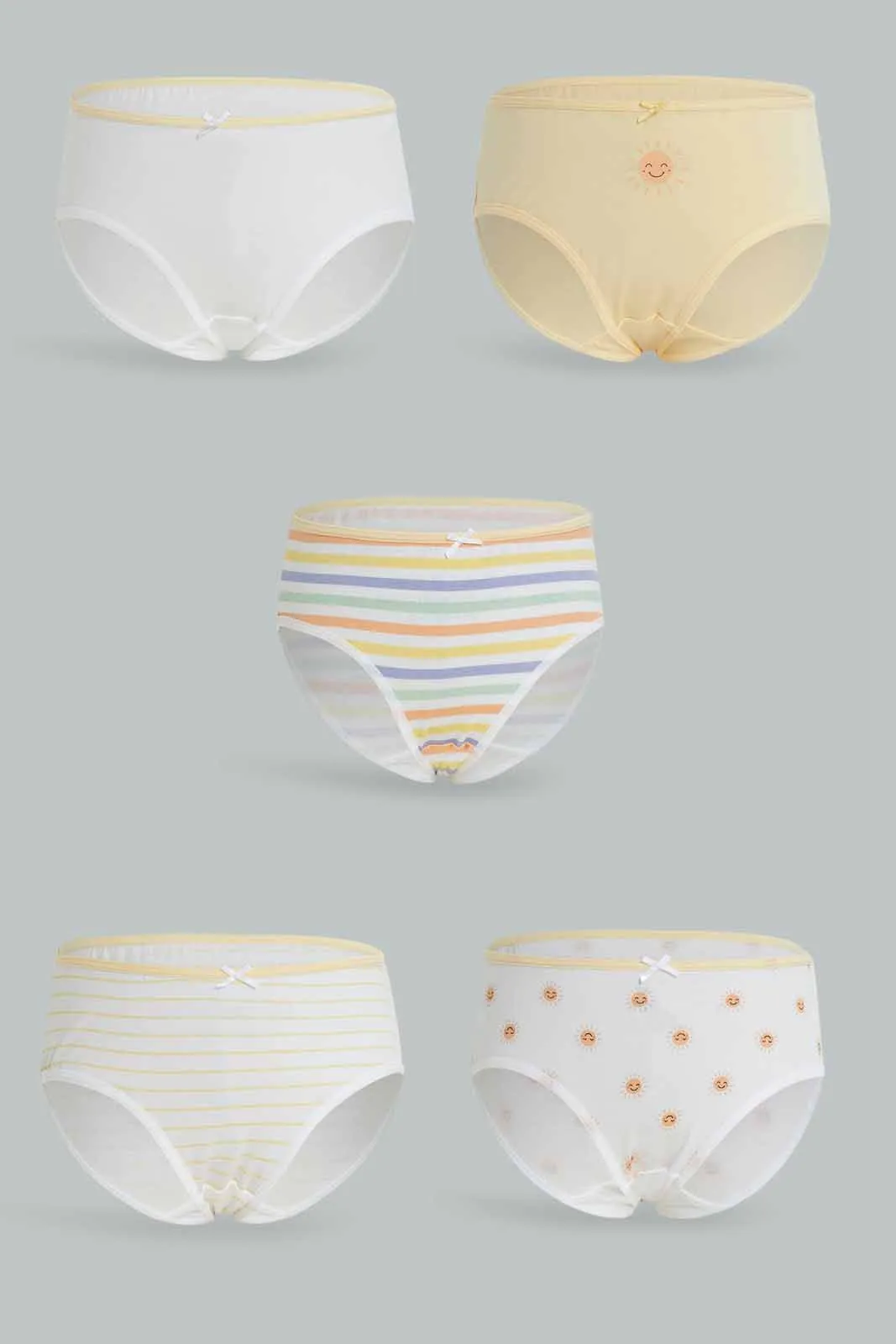 Girls Assorted Printed Brief Set (Pack of 5)