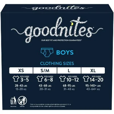 Goodnites Boys' Nighttime Bedwetting Underwear - XL - 28ct