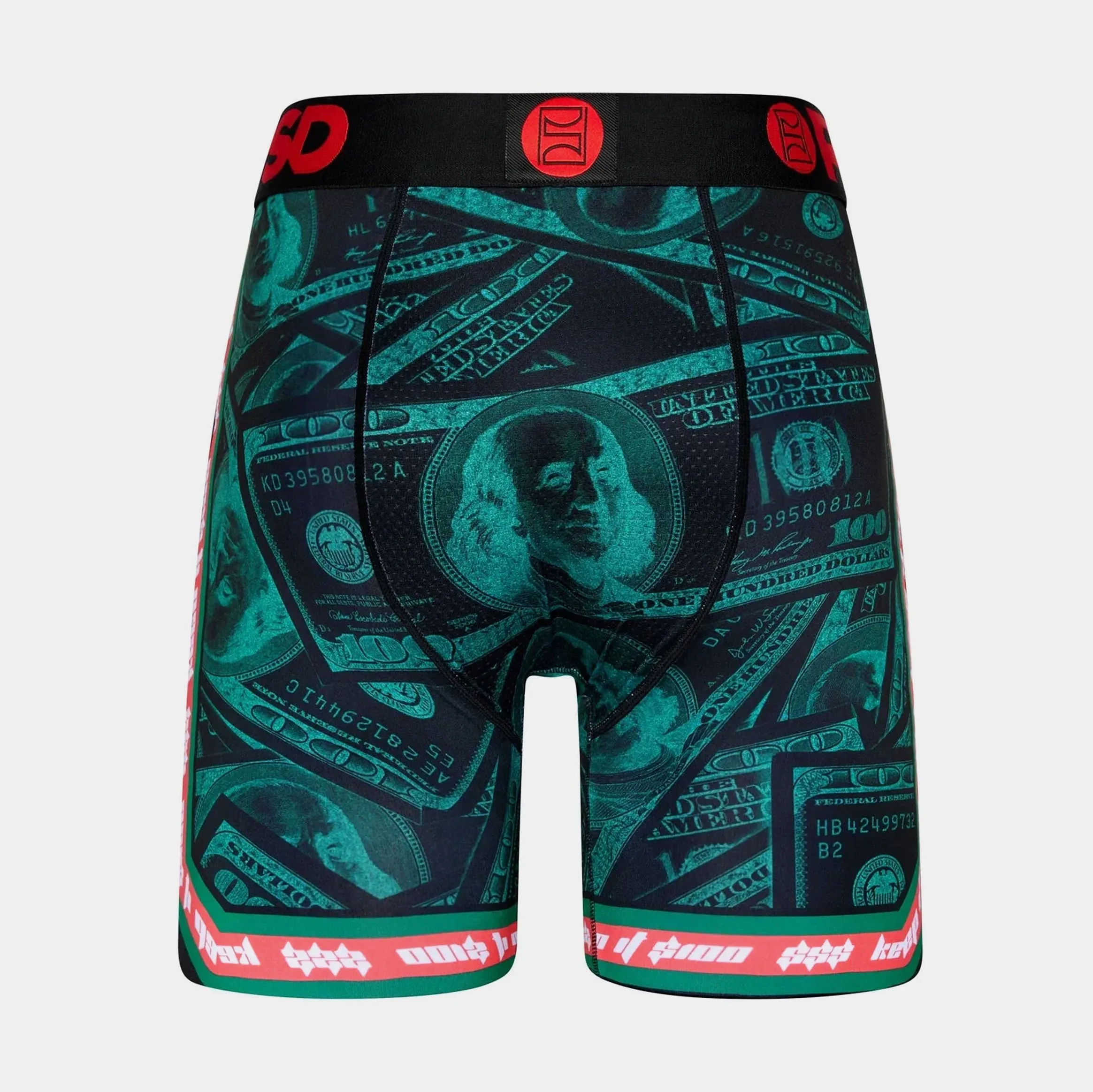 Green Money Sport Mens Boxer (Black/Green) Free Shipping