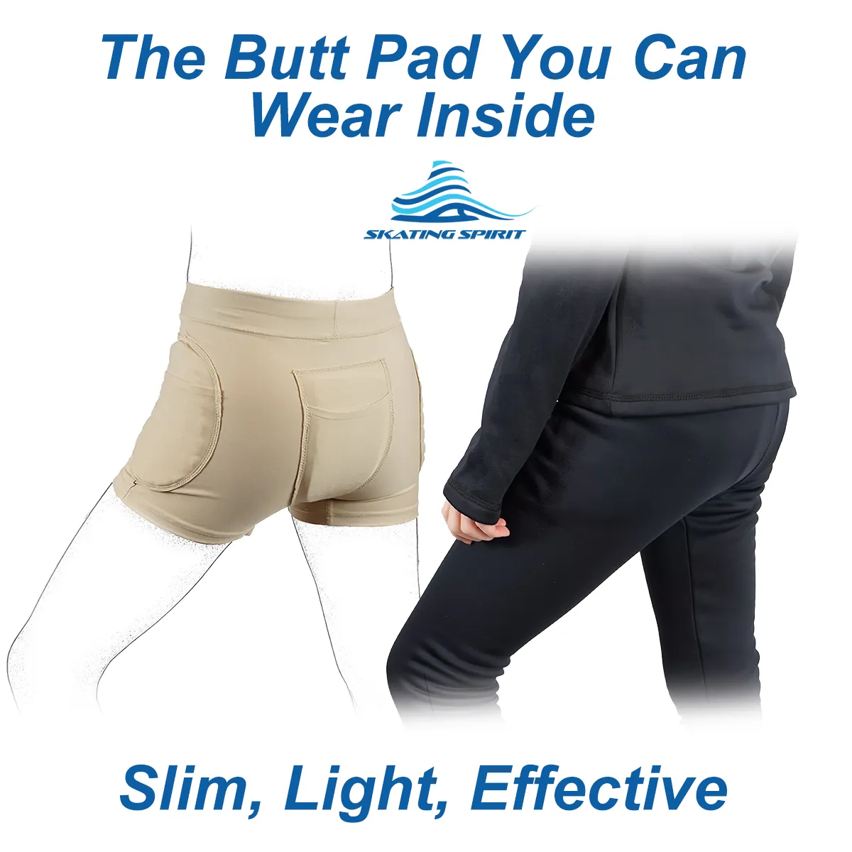 Hip Tailbone Protection Underwear with Gel Pads