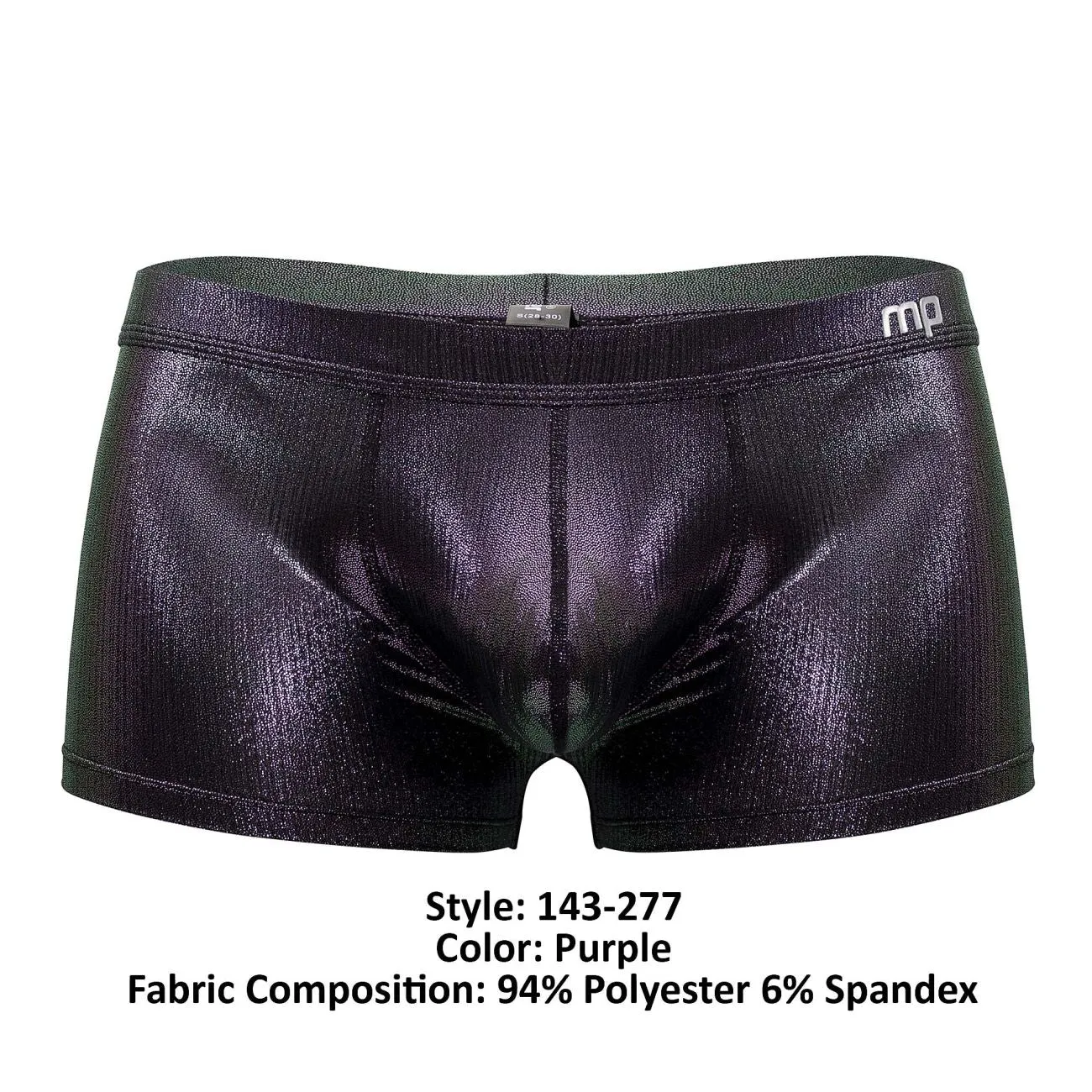 Male Power 143-277 Hocus Pocus Uplift Mini Short Color Purple