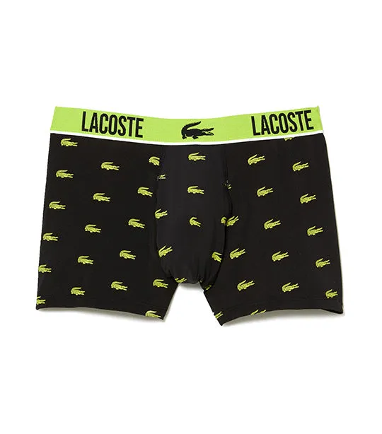 Men’s Crocodile Print Trunks Black/Lima