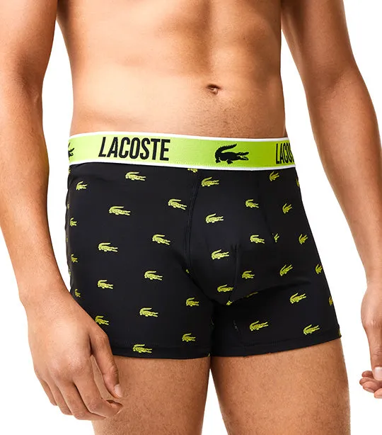 Men’s Crocodile Print Trunks Black/Lima