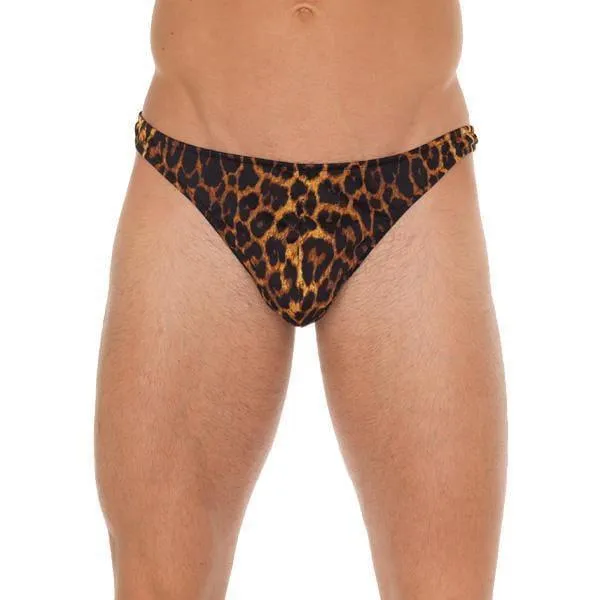 Mens Leopard Print GString