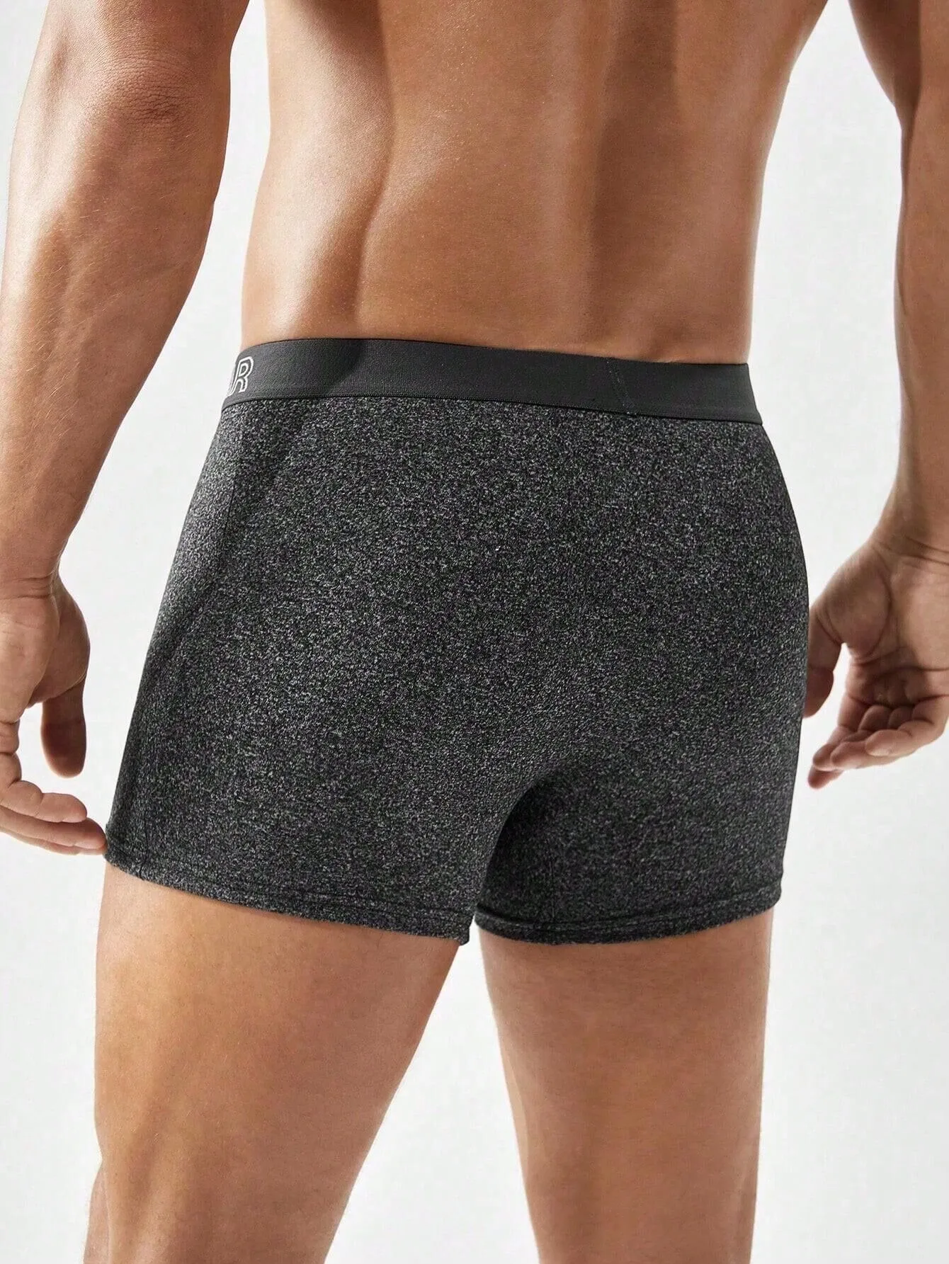 Men's Letter Print Drawstring Color Block Casual Boxer Shorts (4pcs Combo)