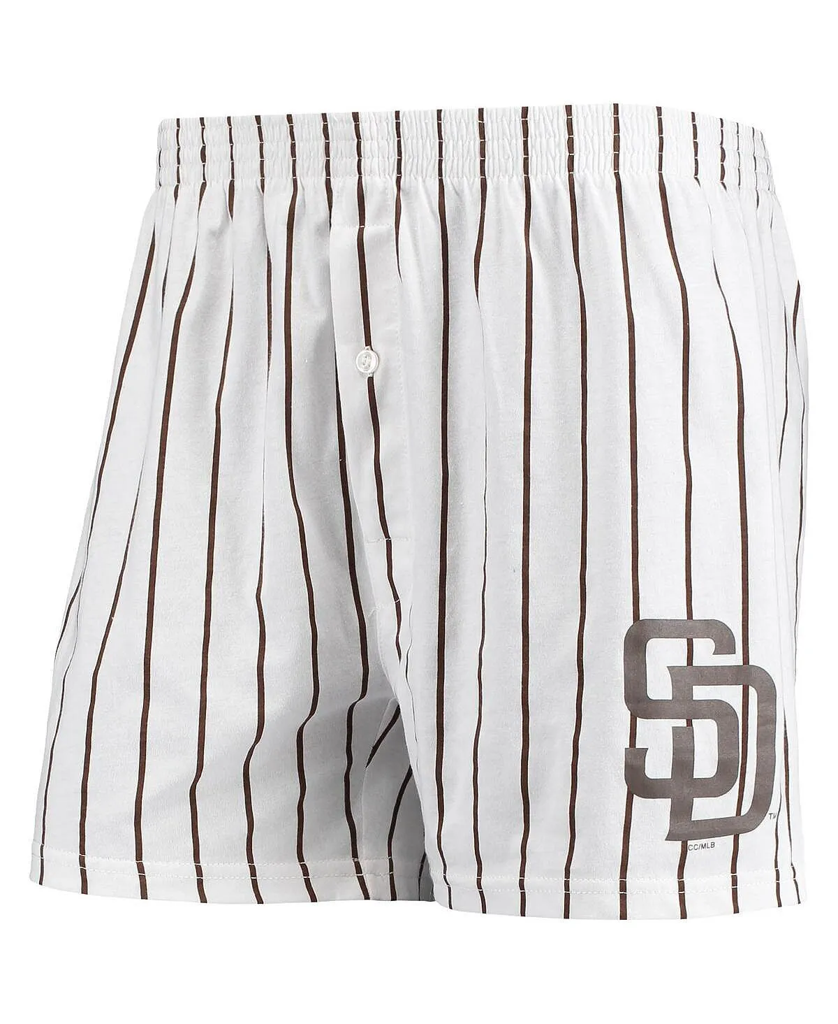 Men's san diego padres vigor white pinstripe boxers Concepts Sport, white