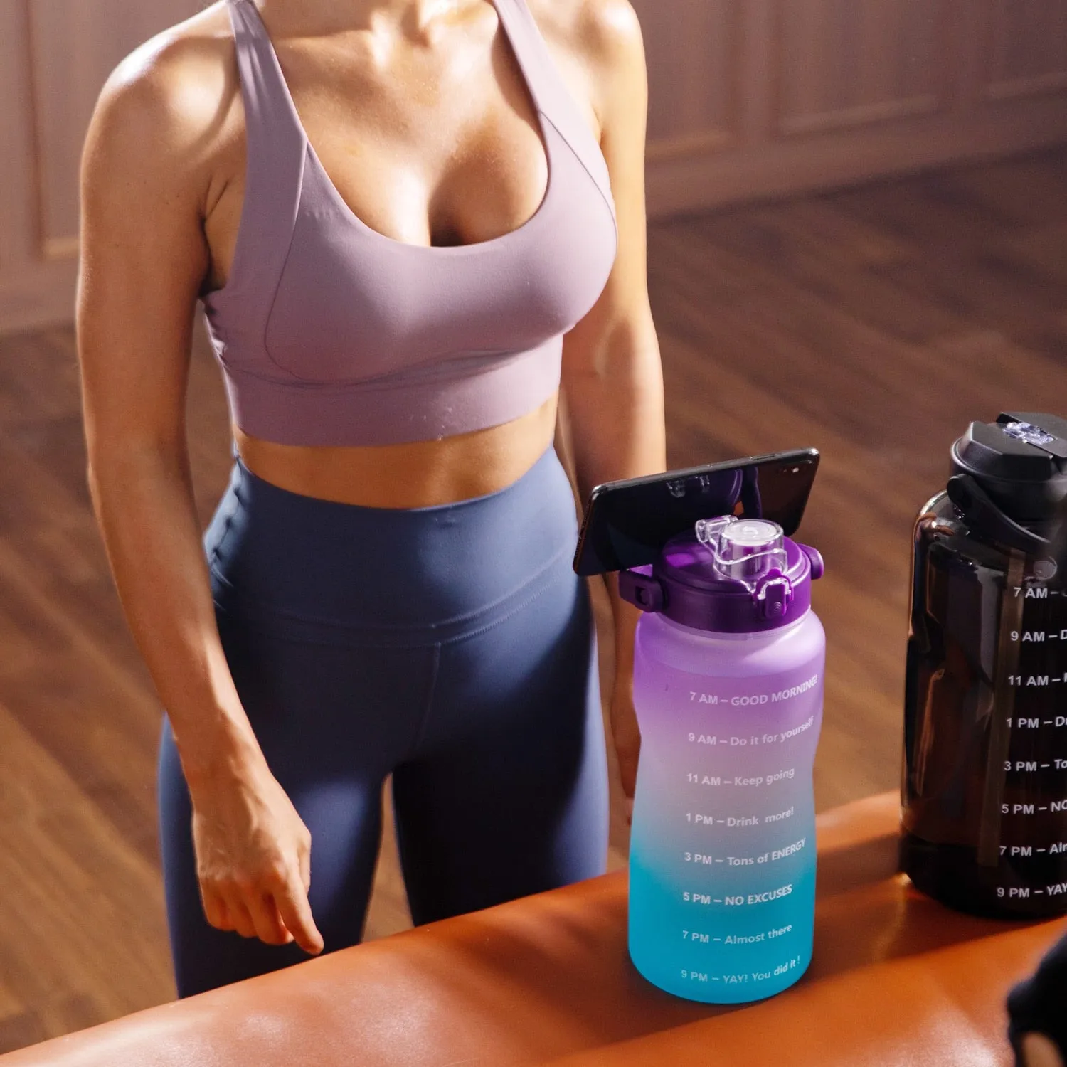 Motivational Gym Fitness Water Bottle - BPA Free