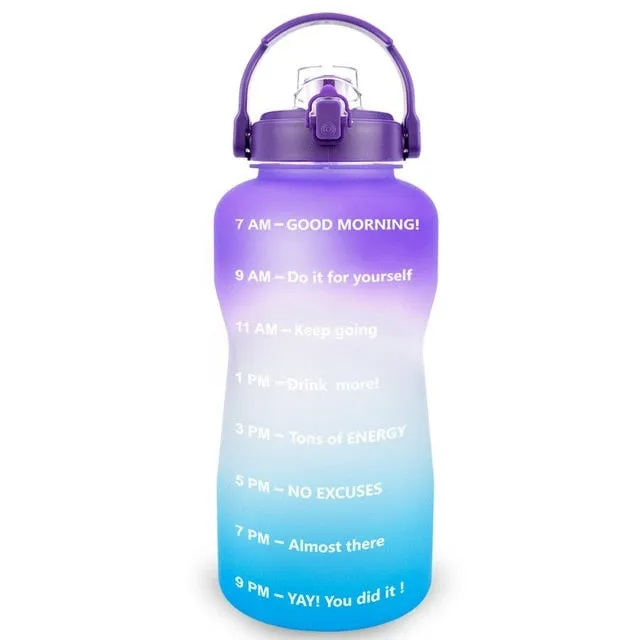 Motivational Gym Fitness Water Bottle - BPA Free