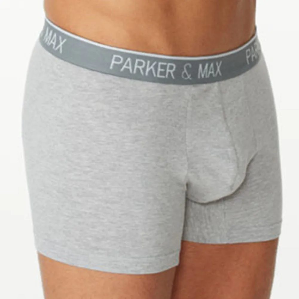 Parker & Max PMFPCS  Classic Cotton Stretch Boxer Brief  Heather