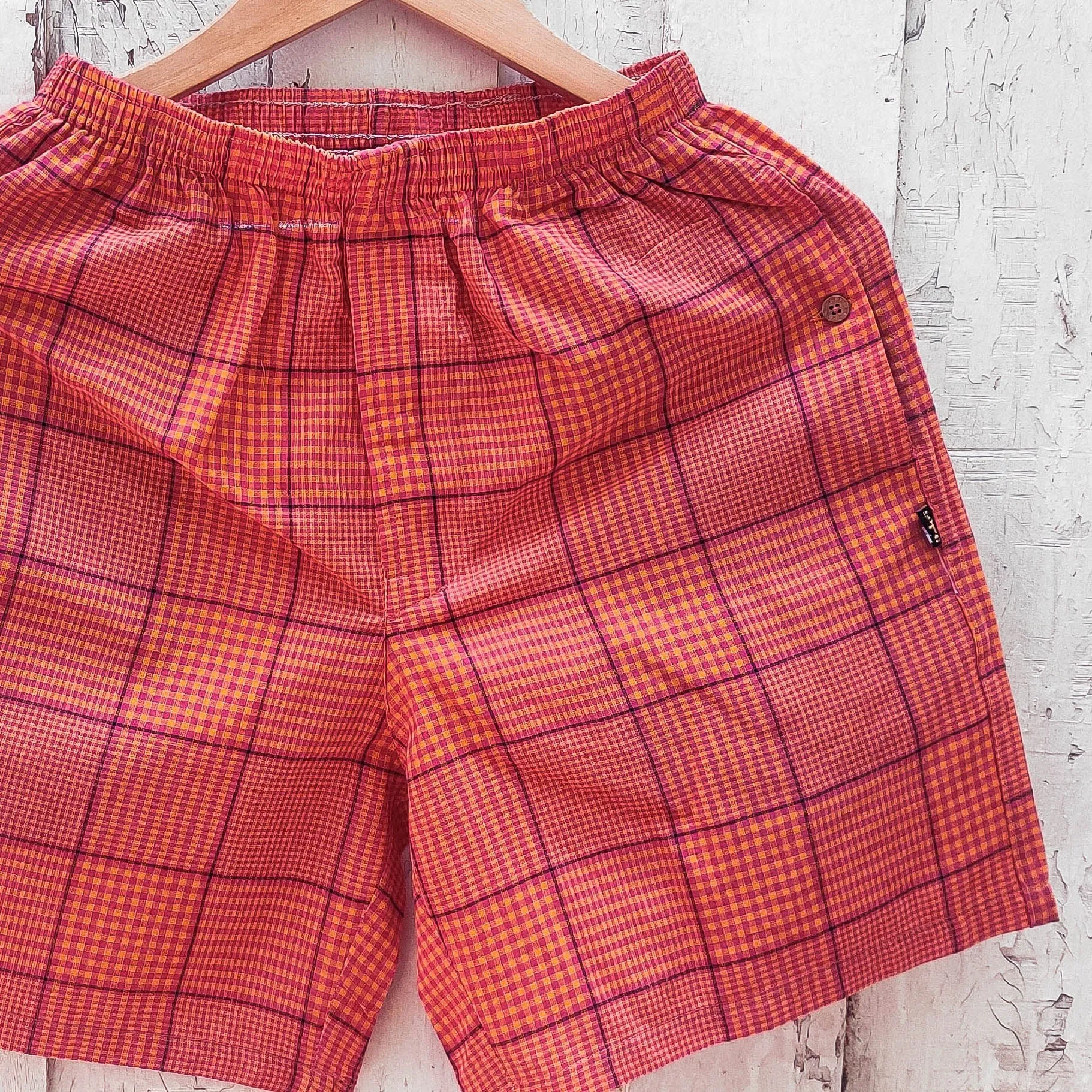 Pink - Jacquard Weave Cotton Unisex Boxer/Shorts