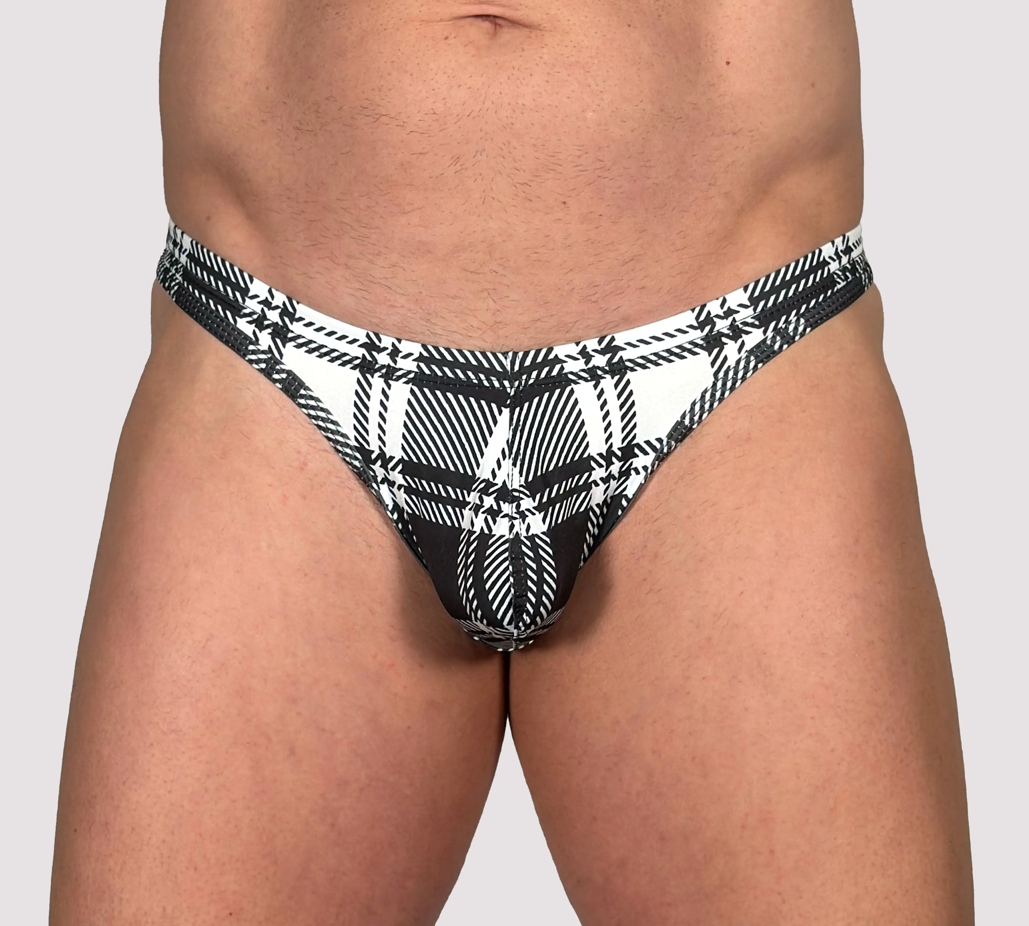 Plaid Thong