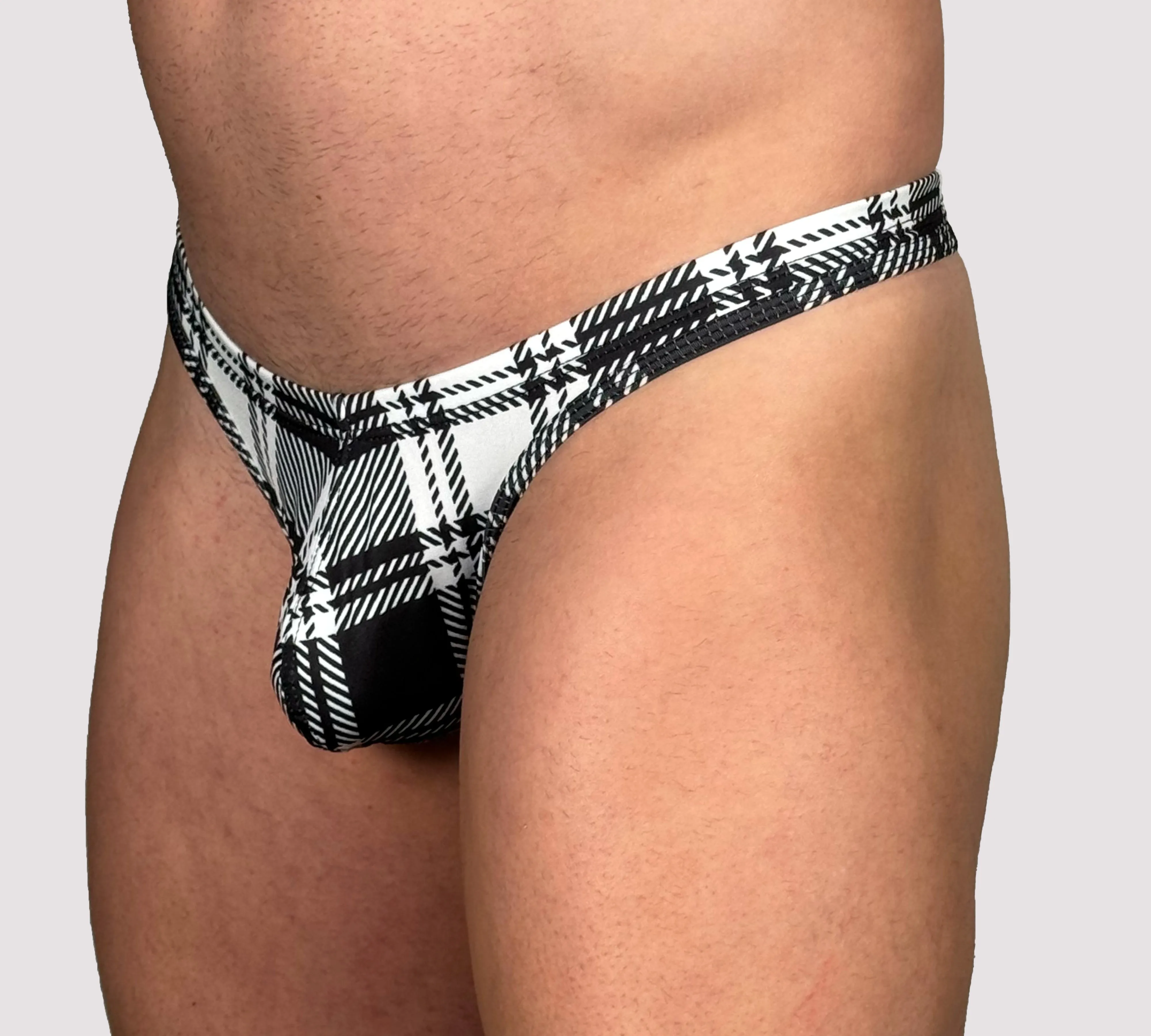 Plaid Thong