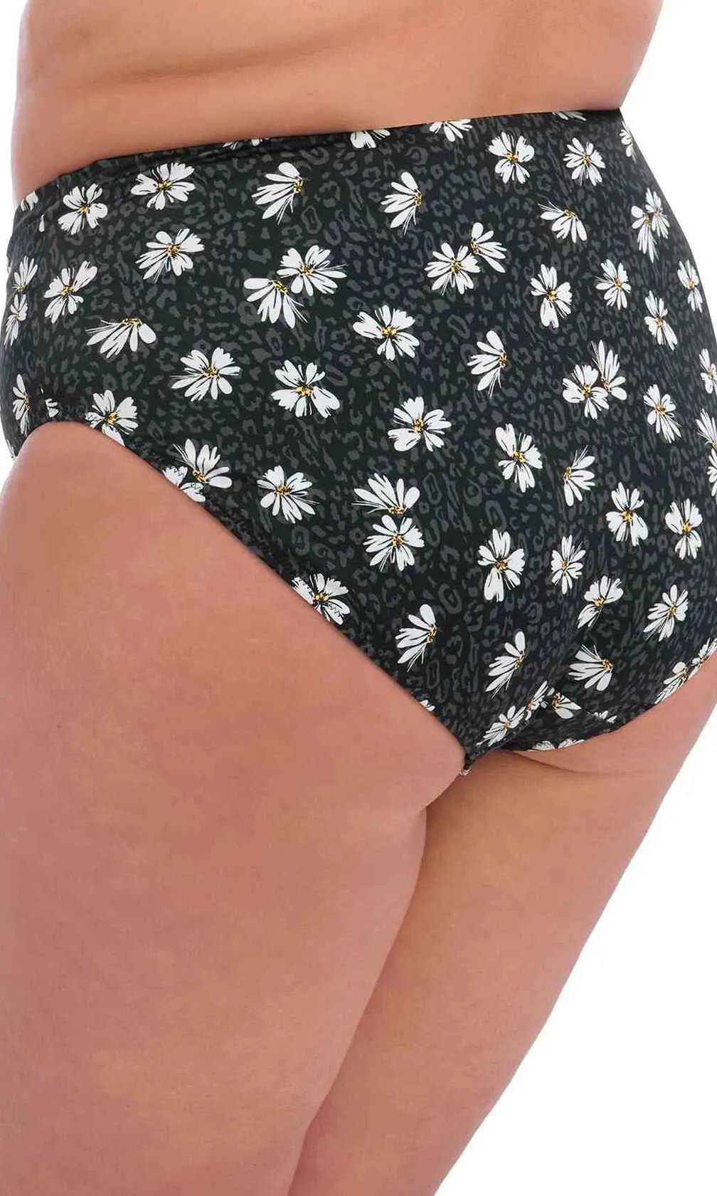 Plain Sailing Black Daisy Bikini Brief