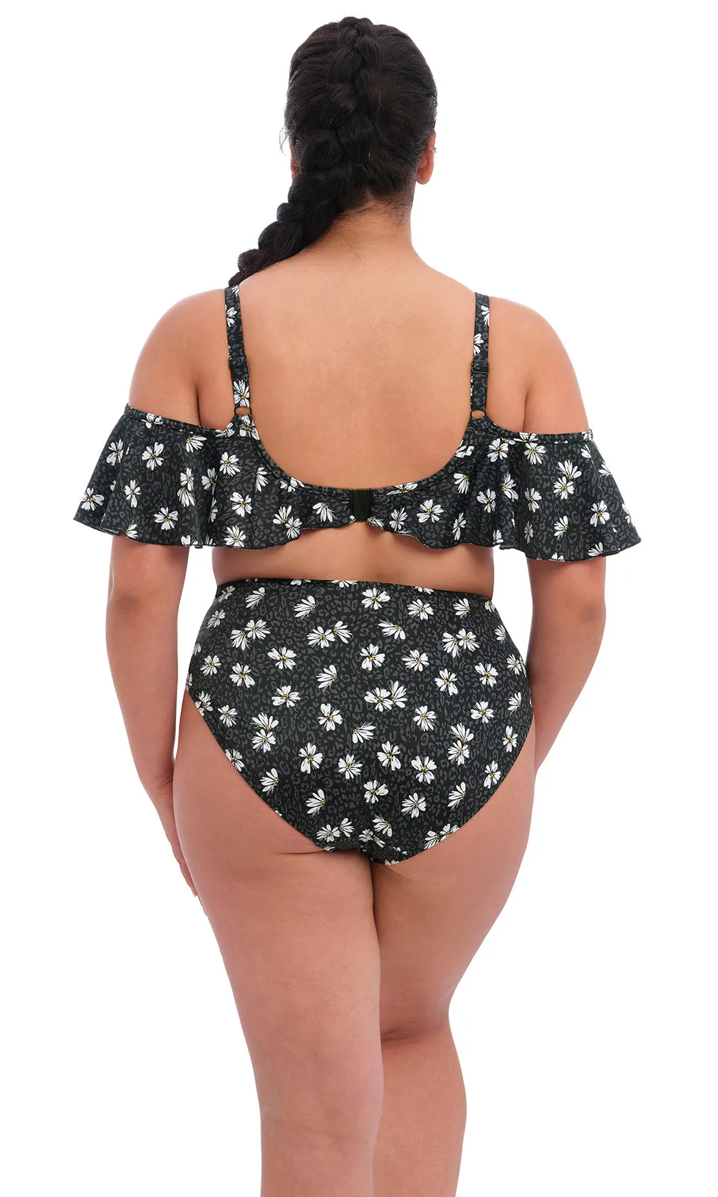 Plain Sailing Black Daisy Bikini Brief