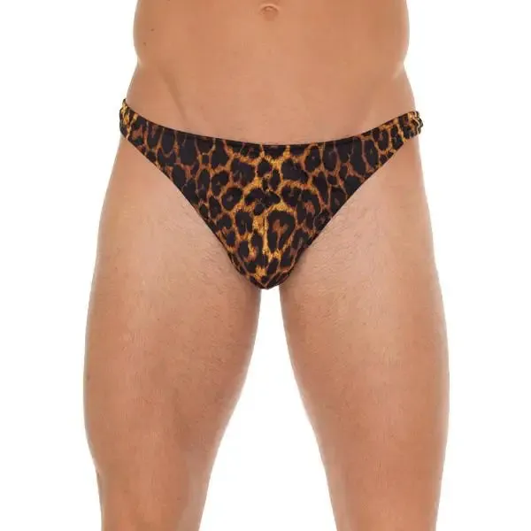 Rimba Sexy Mens Leopard Print G-string