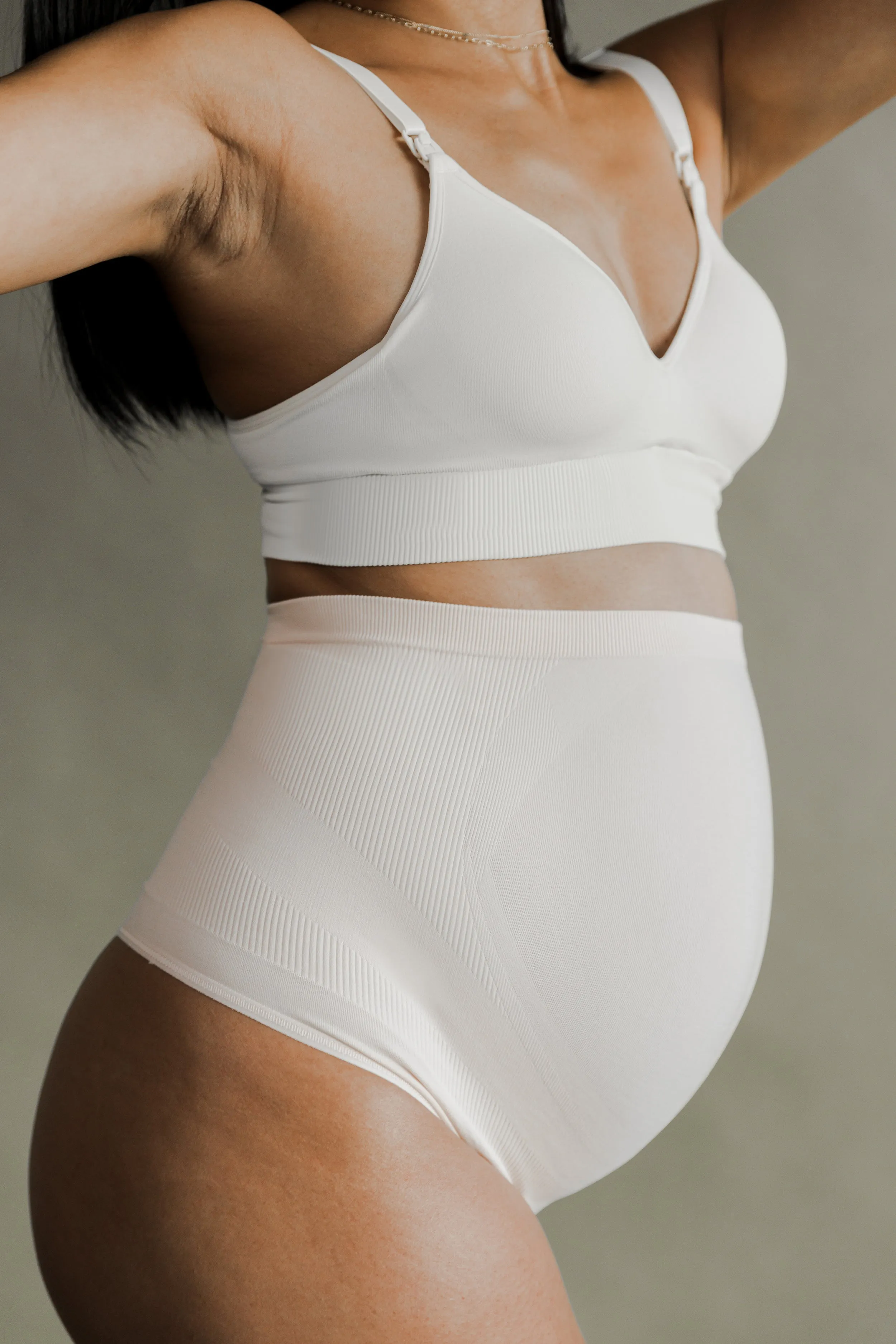 Seamless Maternity Over Belly Support Thong