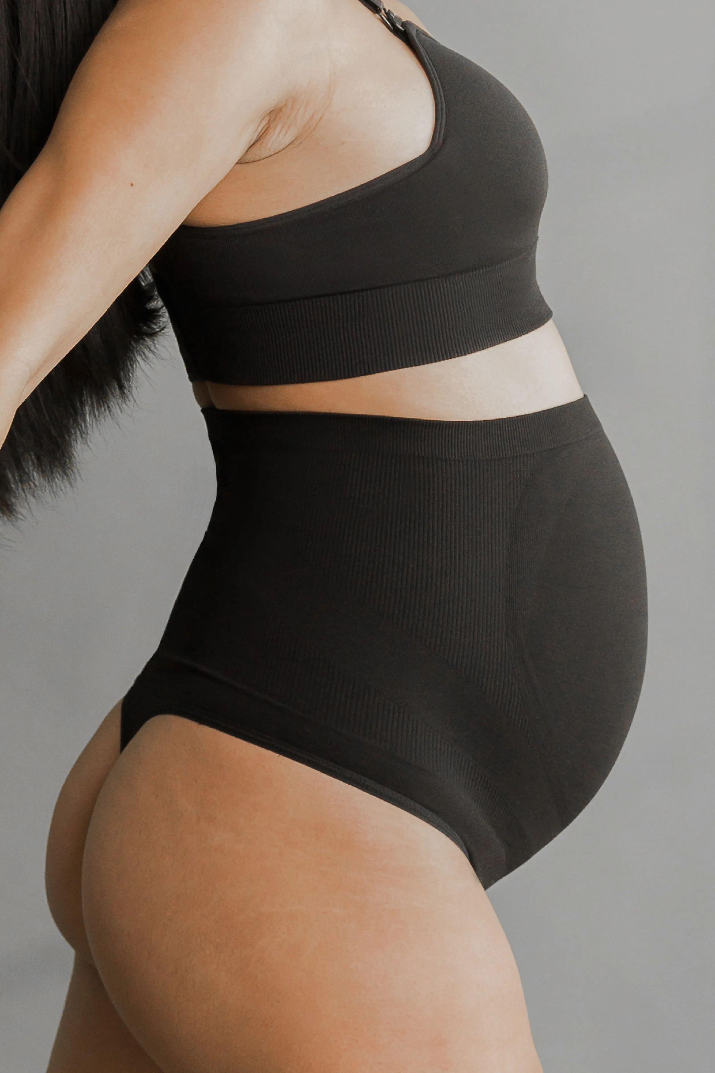 Seamless Maternity Over Belly Support Thong