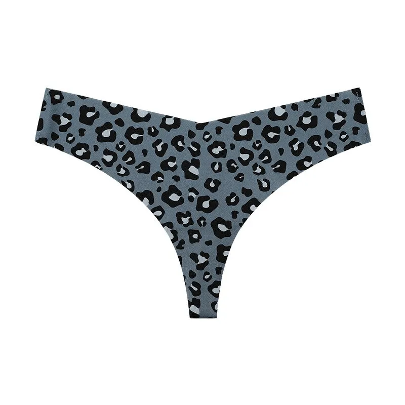 Sexy Leopard Print T-Back T-Shaped Panties / Seamless Underwear - SF0869