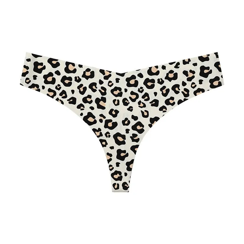 Sexy Leopard Print T-Back T-Shaped Panties / Seamless Underwear - SF0869