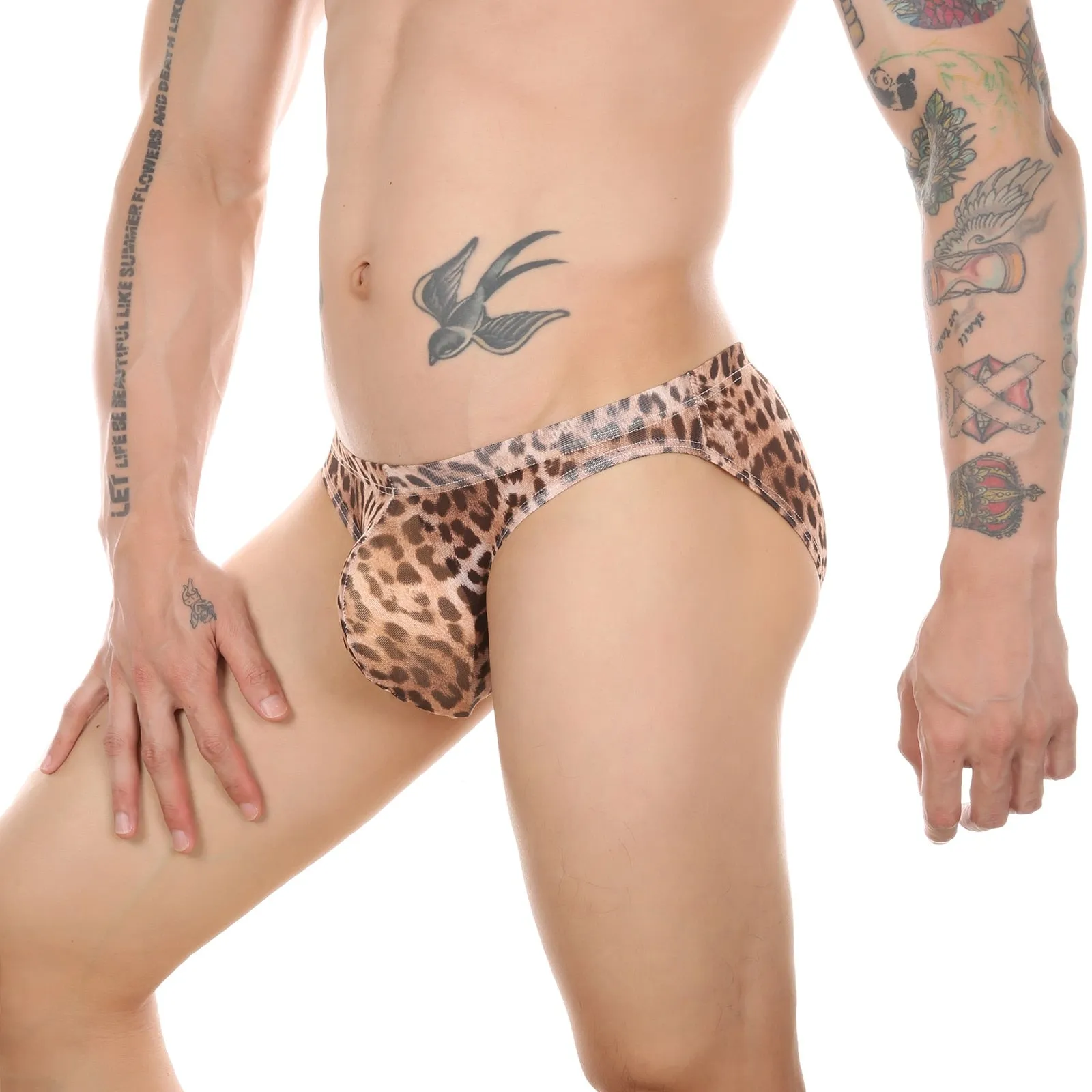 SHEER Leopard Bikini Briefs