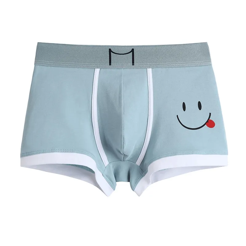 Smiley Print Cotton Boxer for Men / Male Underwear - SF0739