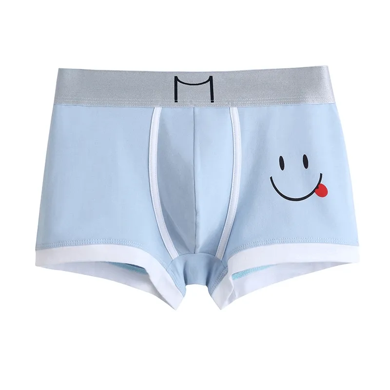 Smiley Print Cotton Boxer for Men / Male Underwear - SF0739