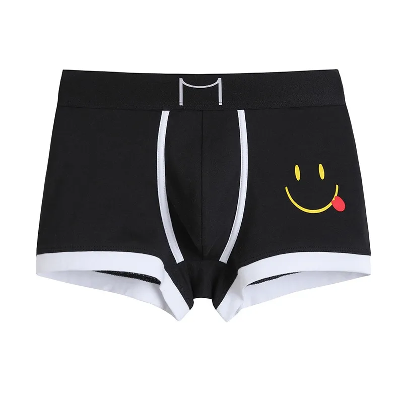 Smiley Print Cotton Boxer for Men / Male Underwear - SF0739