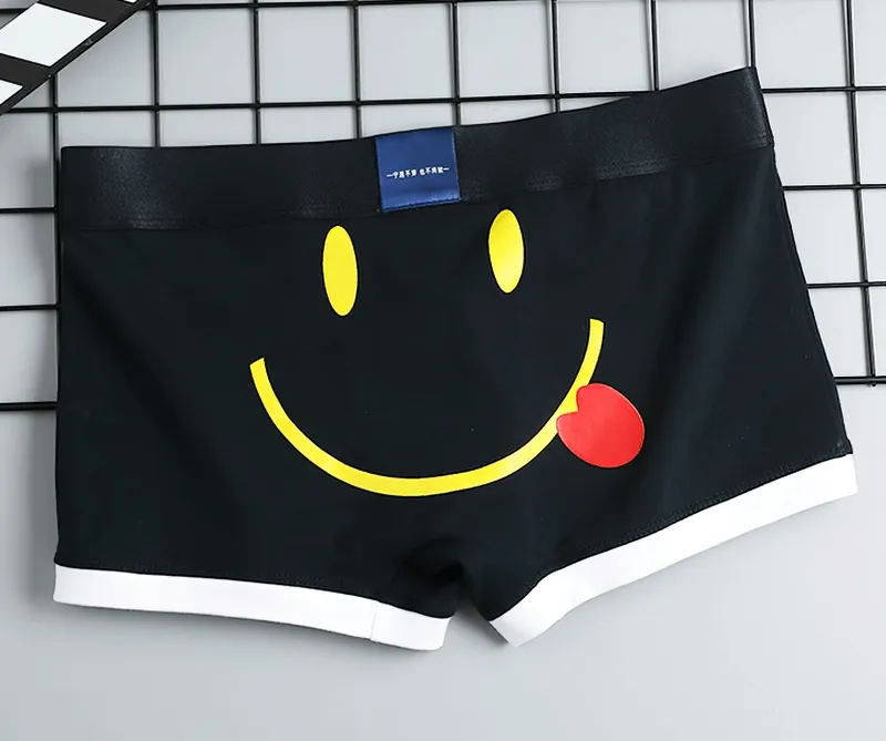 Smiley Print Cotton Boxer for Men / Male Underwear - SF0739