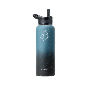 Stainless Steel Water Bottle with 3 Lids | 40oz | Starry Indigo