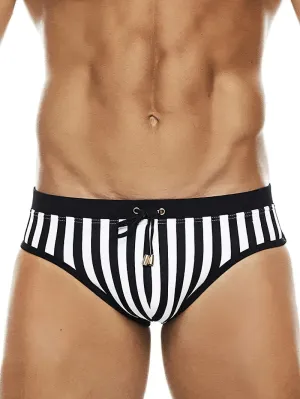 Striped Quick Dry Swim Briefs for Men - SF2181