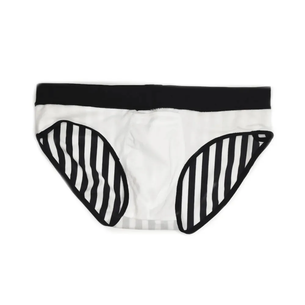 Striped Quick Dry Swim Briefs for Men - SF2181